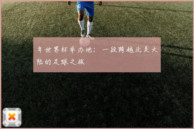 年世界杯举办地:一段跨越北美大陆的足球之旅