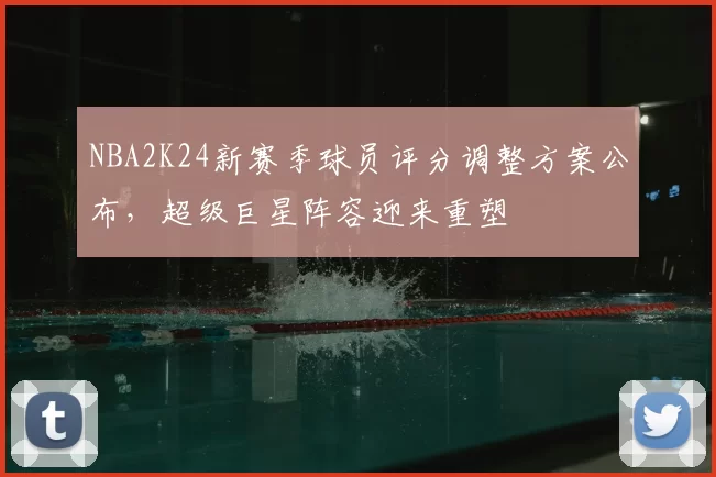NBA2K24新赛季球员评分调整方案公布，超级巨星阵容迎来重塑
