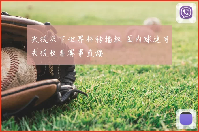 央视买下世界杯转播权 国内球迷可央视收看赛事直播